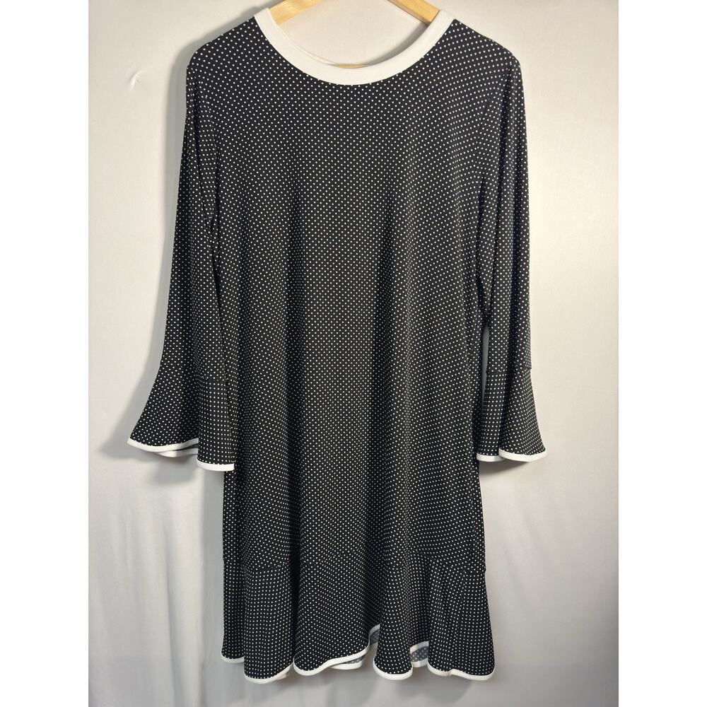 Michael Kors Black and White Polka Dot Mini Dress